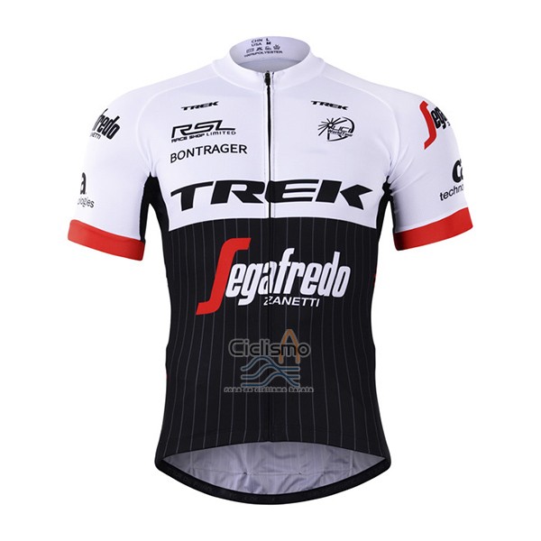 Trek Segafrojoo Ropa Ciclismo Culotte Corto 2017 Mangas Cortas Negro y Blanco